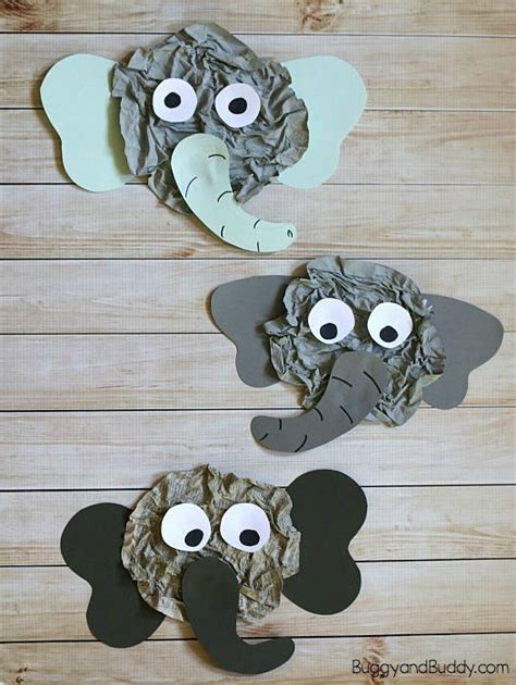 Unique Elephant Paper Craft | AllFreeKidsCrafts.com