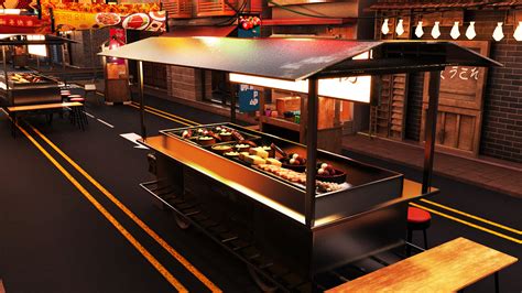 Itaewon Street 3D Render | RenderHub Gallery