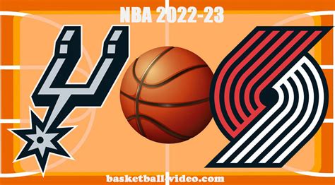 San Antonio Spurs vs Portland Trail Blazers Nov 15, 2022 Full Game ...