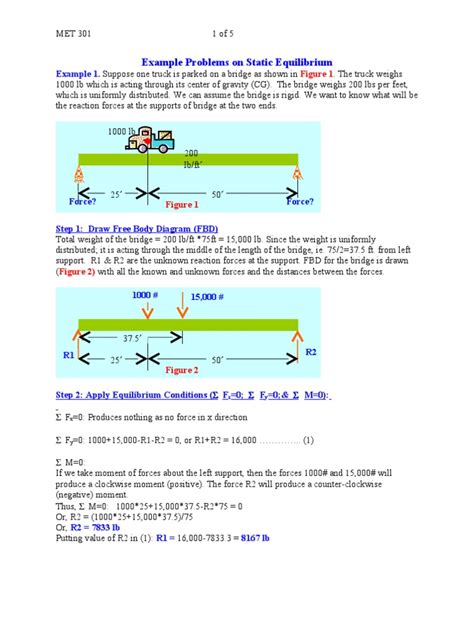 Example Problems on Static Equilibrium | Force | Mechanics