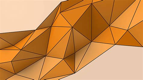 Modern Crystal Orange Background With Polygonal Design For Wallpaper ...