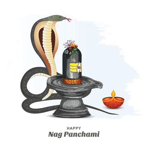 Happy nag panchami indian festival card illustration background 9967417 ...