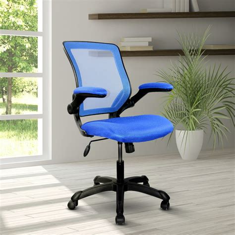 Small Office Chair With Arms Techni Mobili Mesh Office Chair With Tilt And Height Adjustment ...