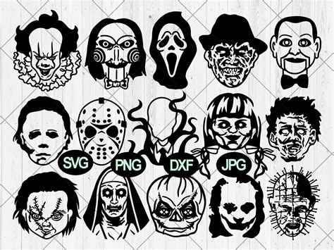 Horror Movie Characters Svg Halloween Characters Svg Png - Etsy Canada