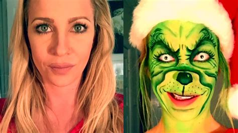 The Grinch Christmas Makeup Tutorial and Transformation - YouTube