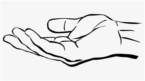 Black, Icon, Left, Right, Outline, Hand, Drawing, Open - Hand Clipart ...