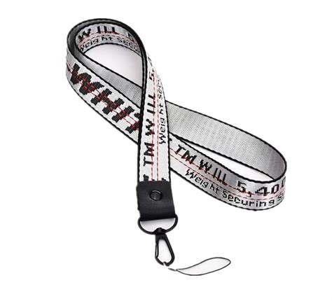 NCANGU Off White Industrial Phone Strap Lanyard Keychain | Office Badge ...