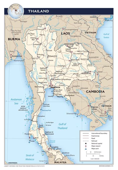 Visit Political Map Of Thailand Map | Images and Photos finder