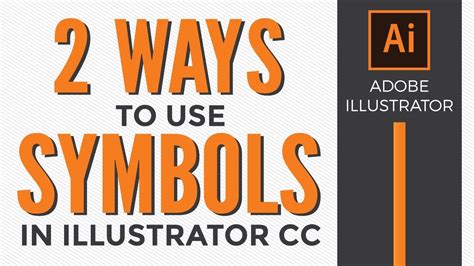 How to use Symbols in Adobe Illustrator CC - YouTube