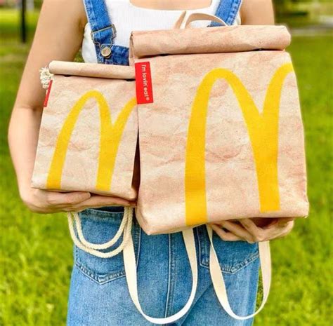 Mcdonalds Novelty Sling Bag, Recycled Polyester, Quirky Design, Cute ...