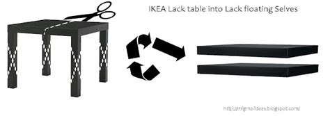 Ikea Lack table into Lack floating shelves! - IKEA Hackers - IKEA Hackers