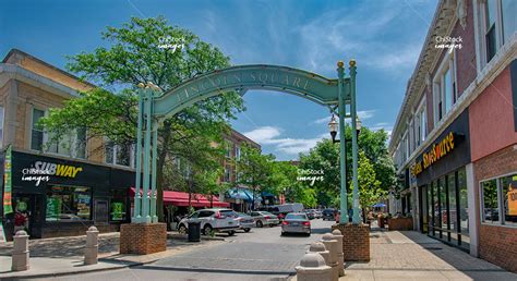 Entrance To Lincoln Avenue Lincoln Square Chicago - ChiStockImages.com