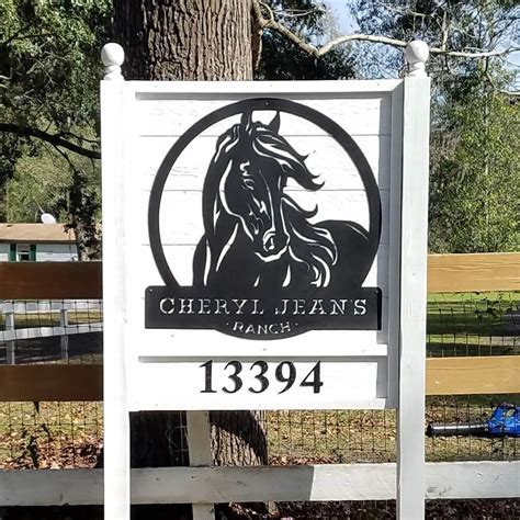 Personalized Horse Ranch Sign | Ranch sign, Horse sign, Farm signs