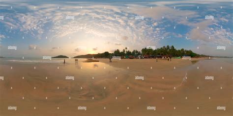 360° view of Palolem Beach Sunset no.2, Goa - Alamy