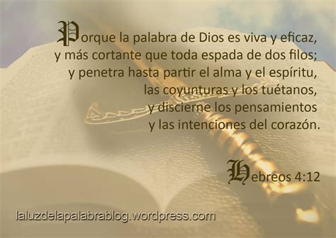 Hebreos 4: 12 – La Luz de la Palabra de Dios