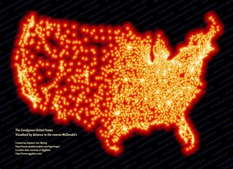 Map of the Week: Distance to the Nearest McDonald’s | Mappenstance.