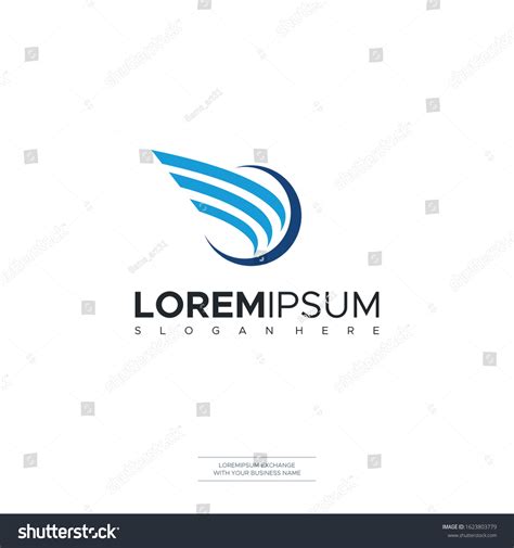 Bird Wing Vector Logo Design Template Stock Vector (Royalty Free ...