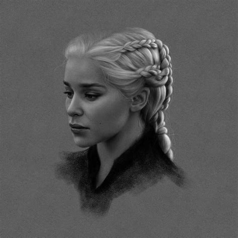 [No Spoilers] Daenerys Targaryen - drawing by Amanda Mocci : r ...