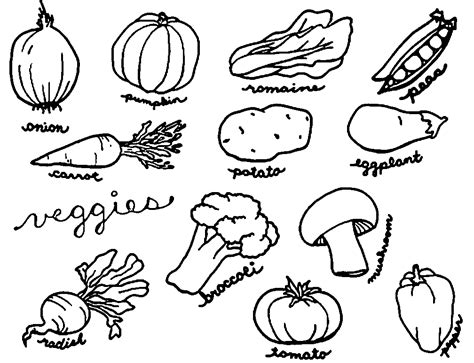 Coloring Pages On Vegetables