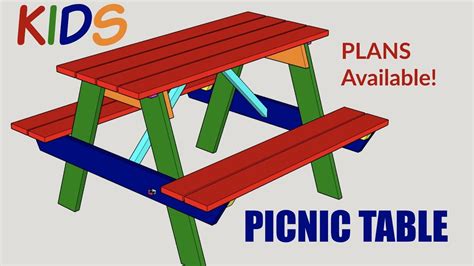 Kids Picnic Table - Woodworking Project with Plans - YouTube