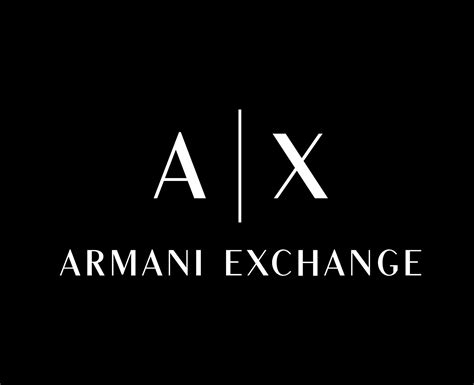 Armani Exchange Brand Clothes Symbol Logo White Design Fashion Vector ...