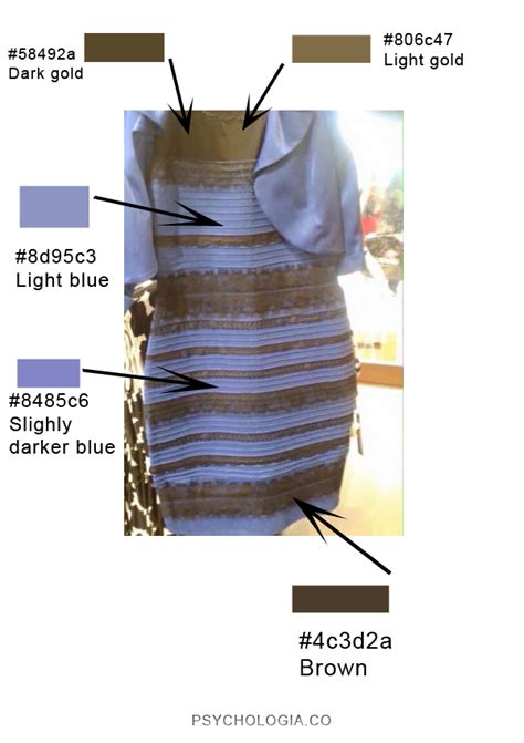 Our Photoshop Color Sample Test Proves The Dress is White and Gold #TheDress | Psychologia