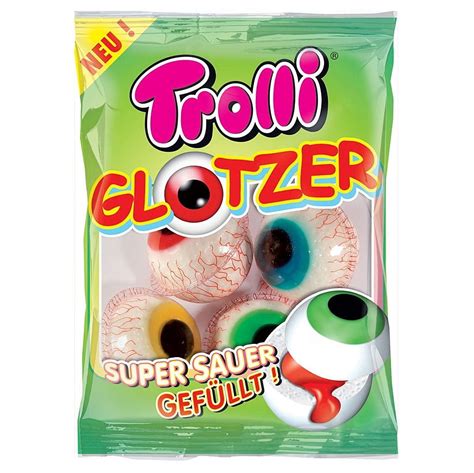 Buy Trolli Glotzer Eyeball Shaped Marshmallow and Fruit Gums w sour ...