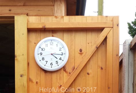 Radio Controlled Wall Clock In My Shed - Helpful Colin