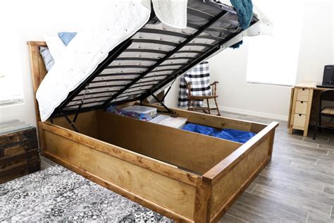 How To Build A Queen Size Storage Bed - Addicted 2 DIY