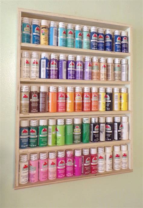 Craft Paint Rack Paint Storage Arts and Crafts Acrylic - Etsy | Dream ...