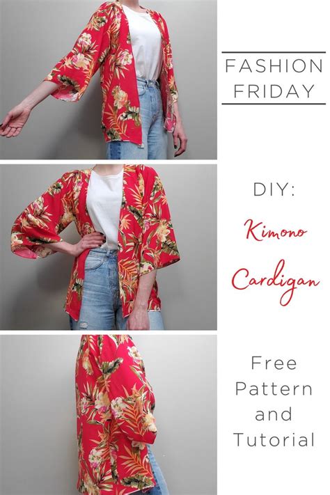 DIY Kimono Style Cardigan! | Diy sewing clothes, Diy kimono, Kimono sewing pattern