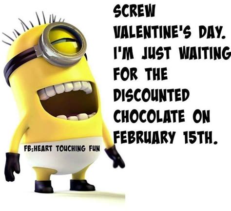 25 Funny Valentine's Day Quotes | Funny valentines day quotes, Minions ...