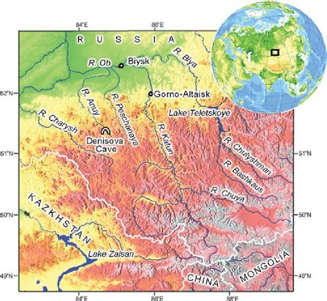 Location of Denisova Cave. | Download Scientific Diagram