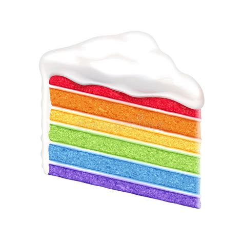 Cake LGBT. Great Pie Color Rainbow. Food Gay. Festive Meat Stock Vector - Illustration of ...