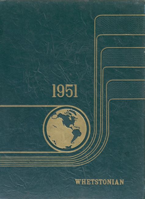 1951 yearbook from Whetstone High School from Columbus, Ohio for sale