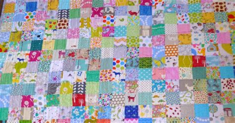 Stitch and Pieces: Crazy squares patchwork quilt: A finished quilt