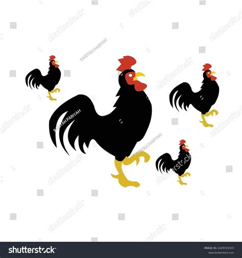 Black Rooster Vector Logo Design Stock Vector (Royalty Free) 2229721933 ...