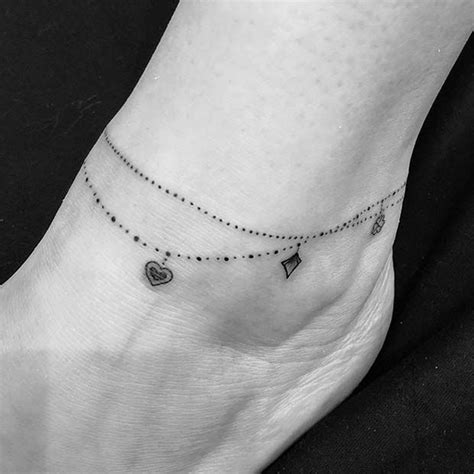 Pin on Ink | Ankle bracelet tattoo, Anklet tattoos for women, Anklet ...