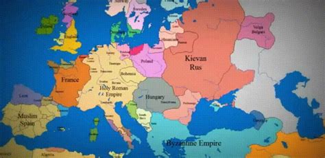 1000 years in 10 seconds : europe | Memy i inne | Pinterest | History, European History i Map
