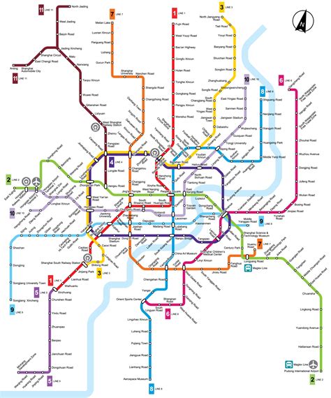 Shanghai Metro Map - ToursMaps.com