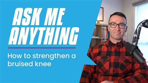 How to strengthen a bruised knee - YouTube