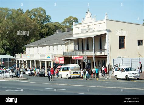 Town centre of Malmesbury in the Swartland region South Africa Stock ...