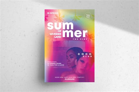 Summer Wonderland Free PSD Flyer Template - PixelsDesign