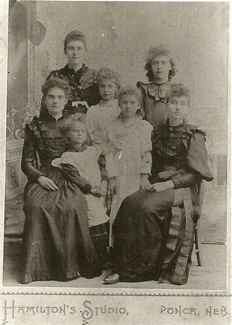 The seven daughters born to Hiram & Laura Ladocia (Ingalls) Forbes ...