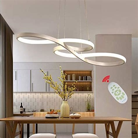 Modern LED Chandelier Circular 45W Linear Chandeliers LED Acrylic ...