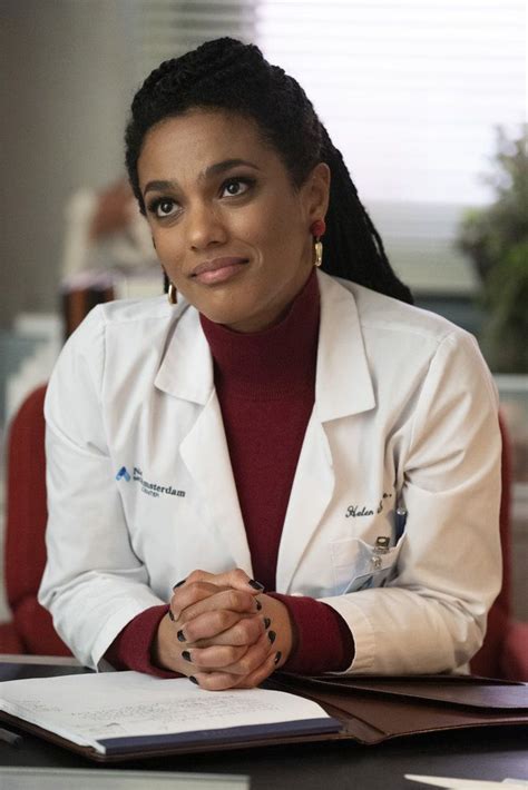 NEW AMSTERDAM -- "Perspectives" Episode 216 -- Pictured: Freema Agyeman as Dr. Helen Sharpe ...