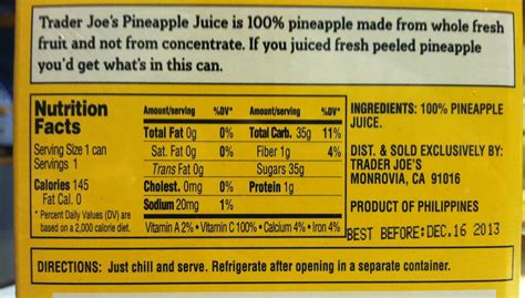 Pineapple Fanta Nutrition Facts - Nutrition Ftempo