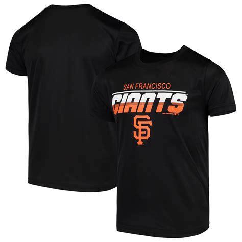 Outerstuff - Youth Black San Francisco Giants Team Logo T-Shirt ...