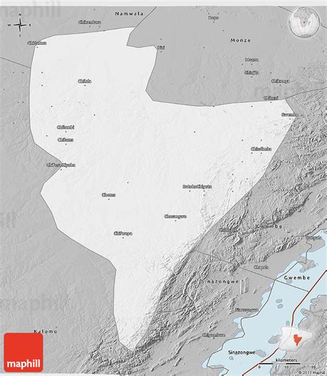 Gray 3D Map of Choma