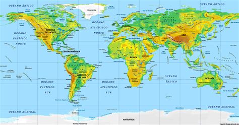 Mapamundi: Político, Físico, Países, Mudo e Interactivo